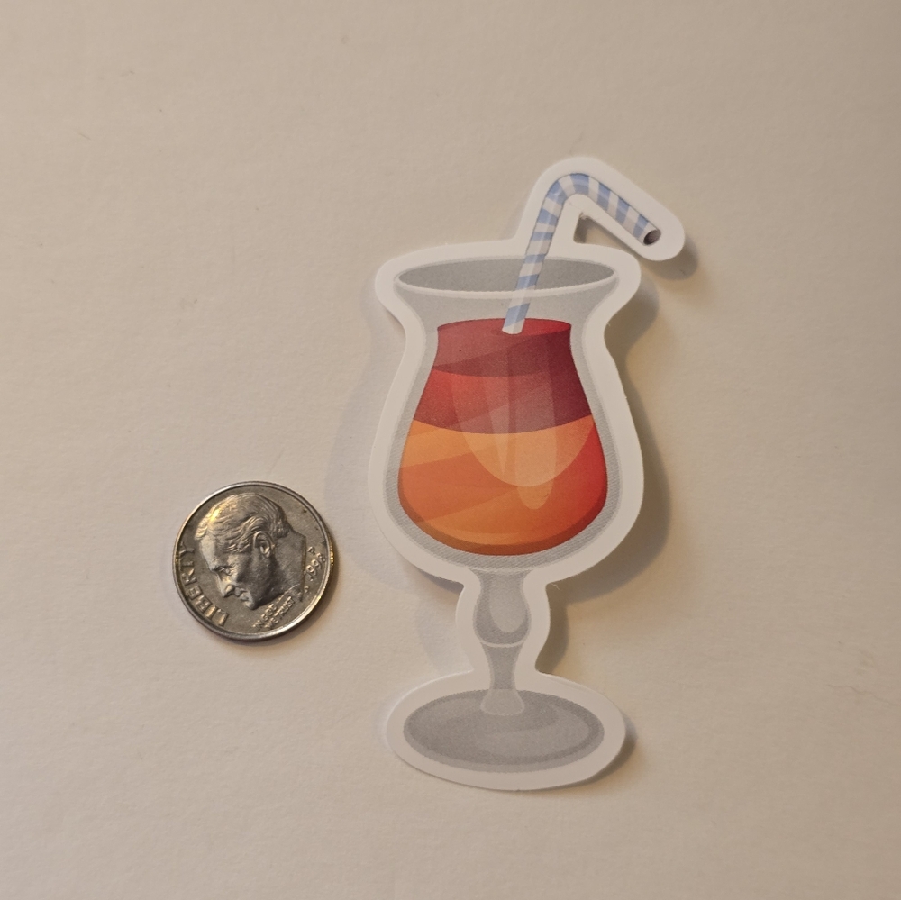 10/$10 Colorful Cocktail Sticker - Picture 2 of 2